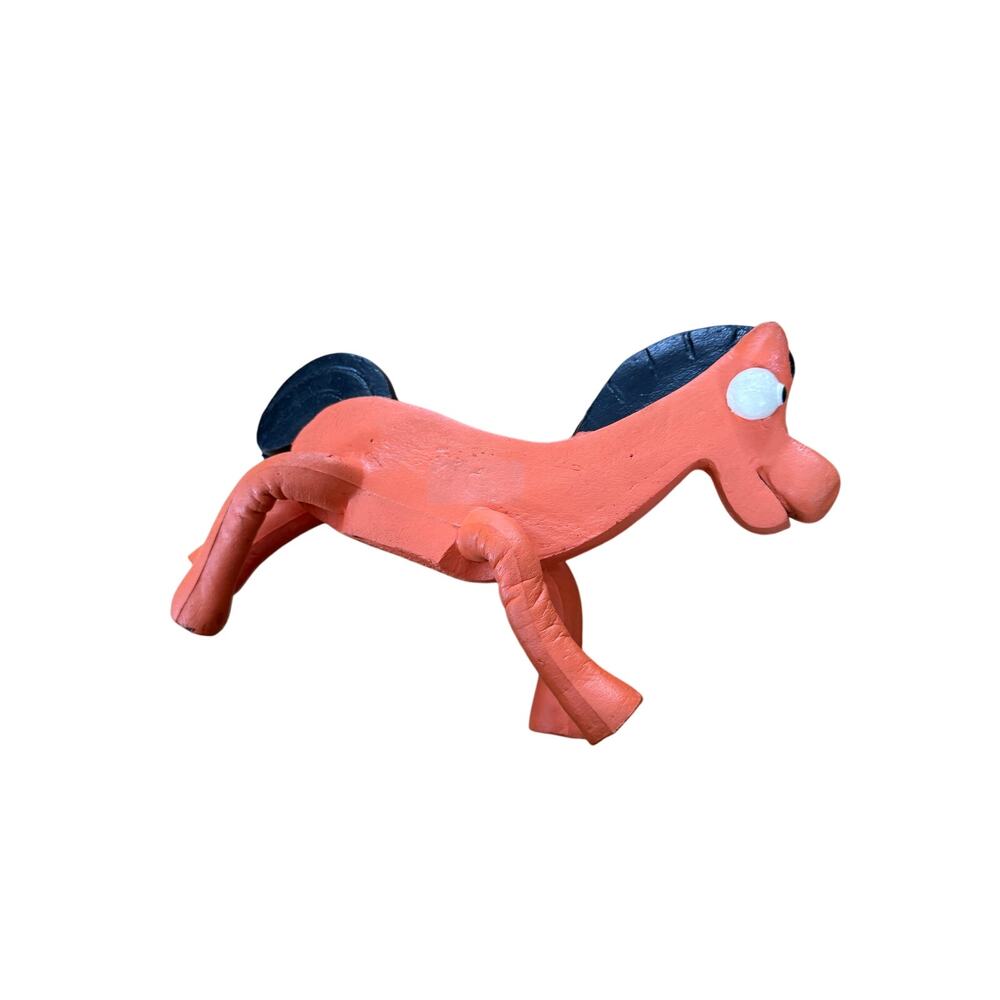 Vintage 1984 Pokey Lewco Toys Prema 11” bendable toy foam horse figure Gumby